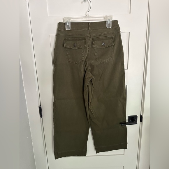 Spanx stretch twill cropped wide leg pant - Picture 4 of 7